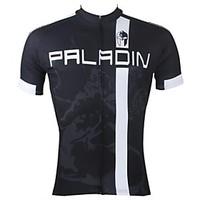 ILPALADINO Cycling Jersey Men\'s Short Sleeve Bike Jersey Tops Quick Dry Ultraviolet Resistant Breathable 100% PolyesterPatchwork Stripe