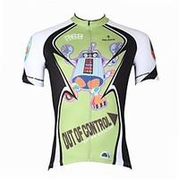 ILPALADINO Cycling Jersey Men\'s Short Sleeve Bike Jersey Tops Quick Dry Ultraviolet Resistant Breathable 100% Polyester CartoonSpring