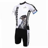 ILPALADINO Cycling Jersey with Shorts Men\'s Short Sleeve Bike Clothing Suits Quick Dry Ultraviolet Resistant Breathable Polyester