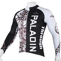 ILPALADINO Cycling Jersey Men\'s Long Sleeve Bike Jersey Tops Quick Dry Ultraviolet Resistant Breathable 100% Polyester SkullsSpring