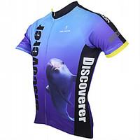 ILPALADINO Cycling Jersey Men\'s Short Sleeve Bike Jersey Tops Quick Dry Ultraviolet Resistant Breathable Polyester 100% Polyester Terylene