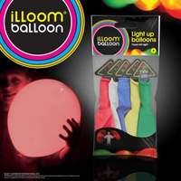 illoom balloons fixed led light up balloon 5pk mixed