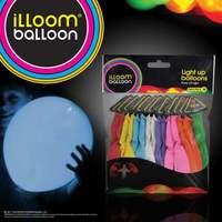 iLLoom Balloons - Fixed LED Light Up Balloon (15pk) MIXED