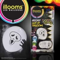 illoom balloons flashing led light up balloon 5pk ghost