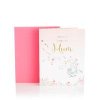 Illustrated Mouse Butterfly Mum Birthday Card