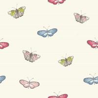 iliv Wallpapers Butterfly Vintage Powder Blue, ILWF/BUTTEBLU