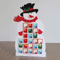Illuminated Advent calendar Snowman with LEDs