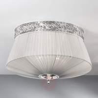 Ilan Fabric Ceiling Light Stylish Silver