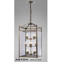 IL31115 Aston 12 Light Antique Brass Ceiling Lantern