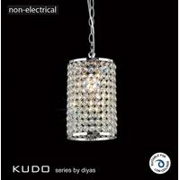 il60002 kudo chrome and crystal non electric pendant