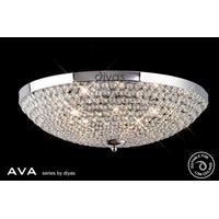 IL30189 Ava 9 Light Flush Crystal Ceiling Light