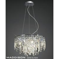 IL30254 Maddison 6 Light Chrome & Crystal Ceiling Pendant