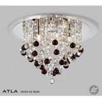 IL30009BL Black 6 Light Ceiling Light