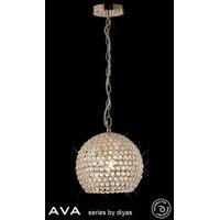 IL30751 Ava 4 Light French Gold Crystal Ceiling Pendant