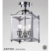 IL31100 Aston 3 Light Chrome Ceiling Lantern