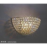 IL30758 Ava 2 Light French Gold & Crystal Wall Light