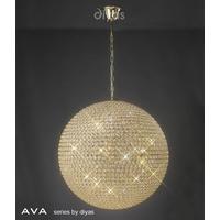 IL30750 Ava 12 Light French Gold & Crystal Ceiling Pendant