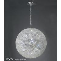 IL30202 Ava 12 Light Chrome & Crystal Ceiling Pendant