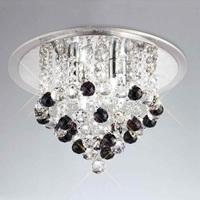 IL30008BL Atla Black 4 Light Ceiling Light