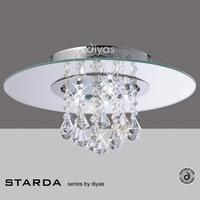 IL31003 Starda 5 Light Flush Chrome Ceiling Light