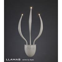 IL30153 Llamas 3 Light Gloss White Table Lamp