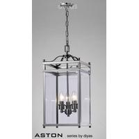 IL31102 Aston 3 Light Chrome Ceiling Lantern