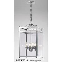 IL31103 Aston 4 Light Chrome Ceiling Lantern