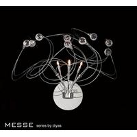 il30173 messe 3 chrome and crystal wall lamp