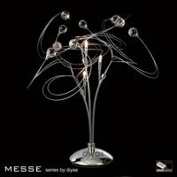 IL30174 Messe 3 Chrome And Crystal Table Lamp