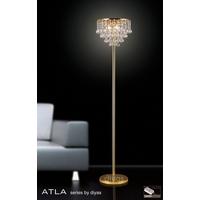 IL30032 Atla Gold And Crystal Floor Lamp