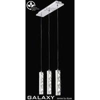 IL70034 Galaxy 9 Light Chrome LED Ceiling Pendant