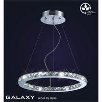 il70036 galaxy 26 light chrome led ceiling pendant