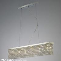 il30433 piazza 6 light chrome amp crystal ceiling pendant