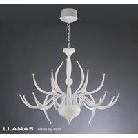 IL30152 Llamas 24 Light Adjustable Gloss White Pendant