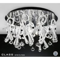 IL50386 Class crystal 20 light Flush ceiling Light, White