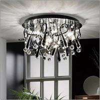 il50385 class crystal 20 light flush ceiling light black