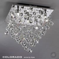 il30788 colorado 5 light square flush ceiling light