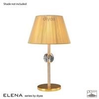 IL30520 Elena Gold And Crystal Cloth Table Lamp Base Only