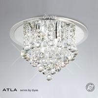 IL30008 Atla Transparent 4 Light Ceiling Light