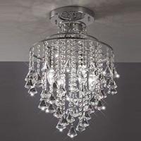 il30770 inina 4 light polished chrome and crystal ceiling light