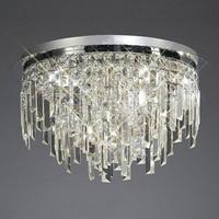 il30251 maddison round flush chromecrystal ceiling light