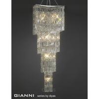 IL30644 Gianni 11 Light Chrome & Crystal Ceiling Pendant