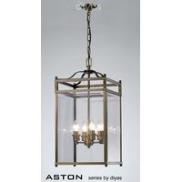 il31113 aston 4 light antique brass ceiling lantern