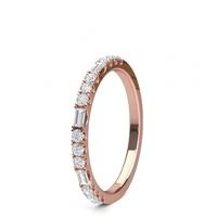 Illusion Setting Half Eternity Diamond Ring