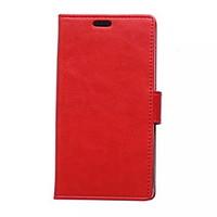 imitation genuine leather solid color wallet card pu case with stand f ...