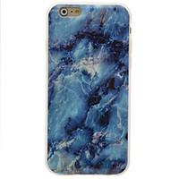 IMD Crafts Blue Marble Stone Pattern TPU Material Shockproof Soft Phone Case for iPhone SE 5 5S 6 6S 6 Plus 6S Plus
