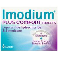 imodium plus comfort caplets 2mg 6