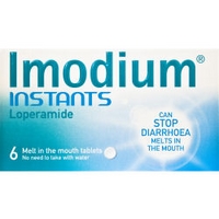 Imodium Instants 6 Melt In The Mouth Tablets