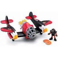 imaginext sky racers large plane twin eagle redblack