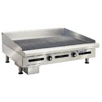 imperial thermostatic ribbed propane gas griddle igg 36